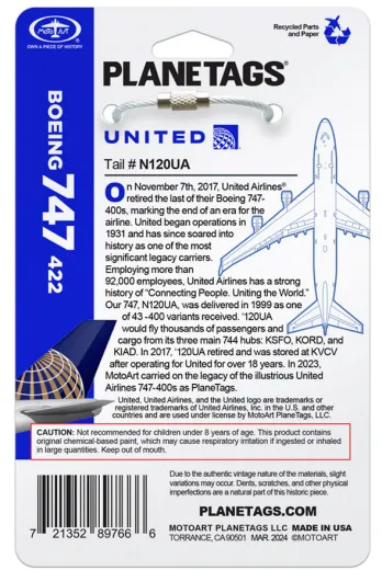 United N120UA 747-400 - White