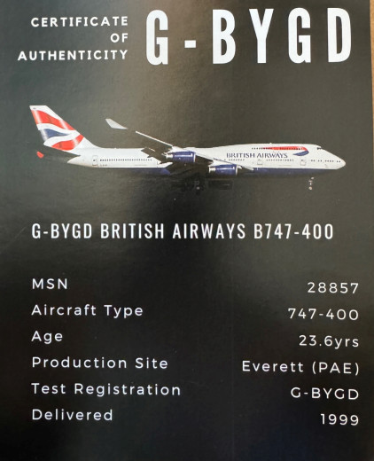 Boeing 747 Fan Blade BA