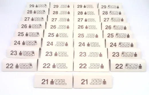 B777 Economy Seat Markers