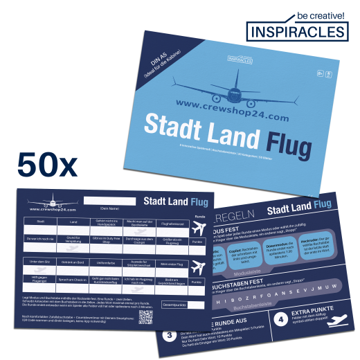 Stadt Land Flug Reisespiel