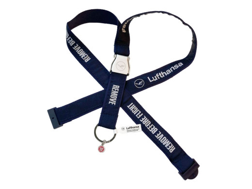 Lanyard RBF Lufthansa with "Seatbelt" buckle