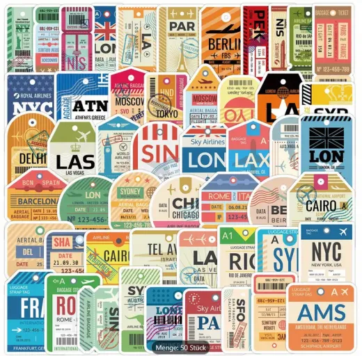 Vintage-Reiseaufkleber