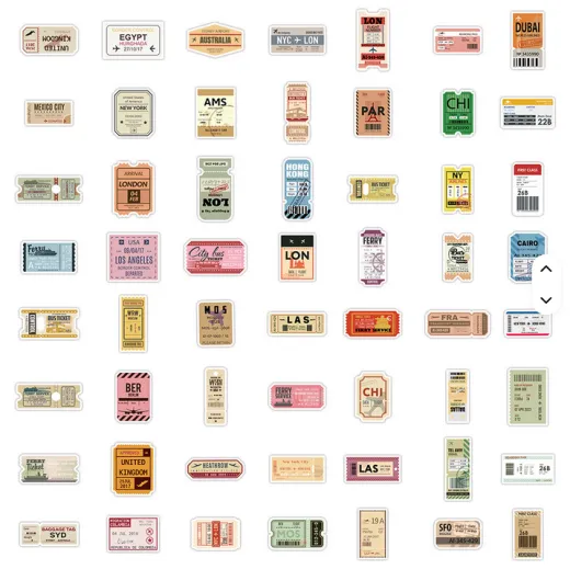 Vintage-Reiseaufkleber