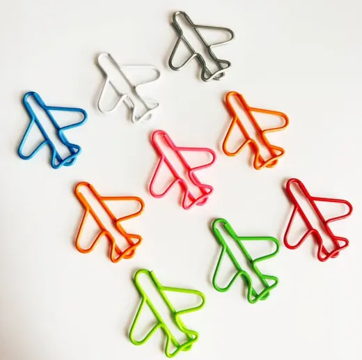 30 Flugzeug Büroklammern