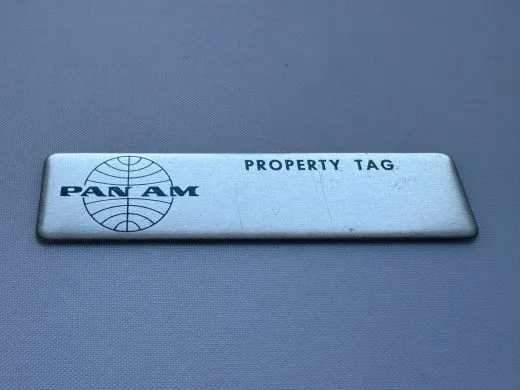 Pan Am Alu Property Tag