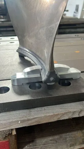 Halterung für Turbinenschaufel Klammer