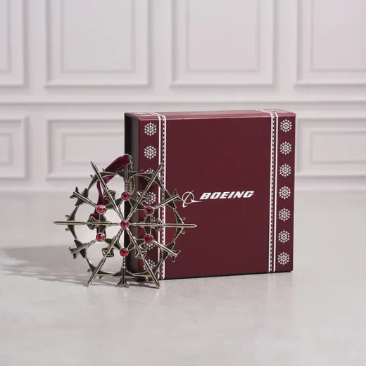 Boeing Snowflake Red Box 2025