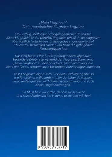 Mein Flugbuch Logbuch