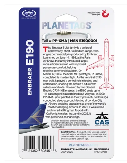 Embraer® E190 PP-XMA