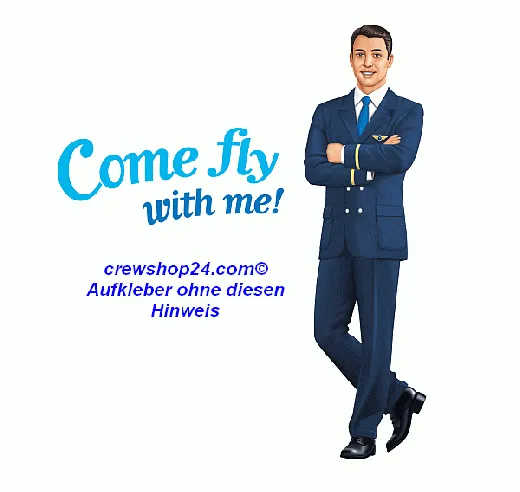 CFWM Aufkleber Flight Attendant