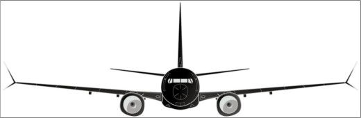 Sticker Boeing 737 Cutout