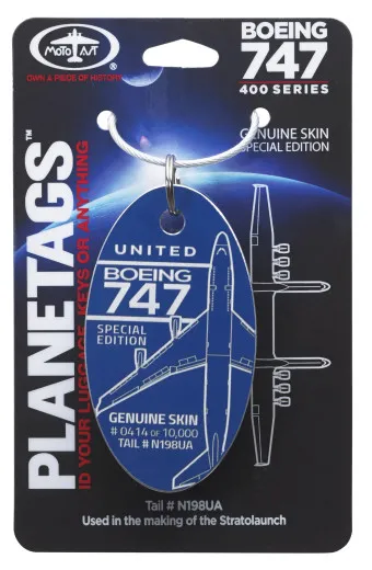 United Boeing 747-400 blue