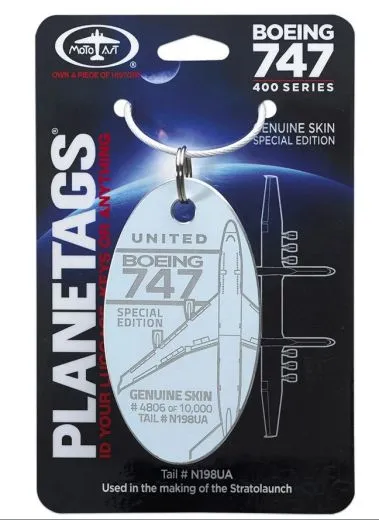 United Boeing 747-400 blue