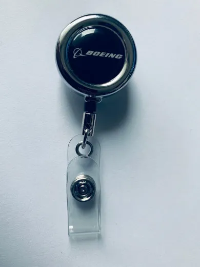 Boeing Ausweis Badge Alu