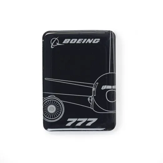 Boeing 777 Magnet Midnight Silver