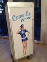 Trolley Klebefolie Stewardess