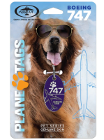 PlaneTag Mini Boeing 747 Thai Purple