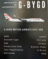 Boeing 747 Fan Blade BA