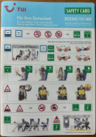 Safety Card B737-800 X3