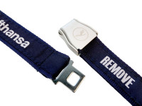 Lanyard RBF Lufthansa with "Seatbelt" buckle