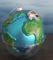 Weihnachtskugel World