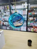 Weihnachtskugel Blue Jet