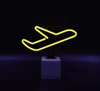 Airplane neon sign
