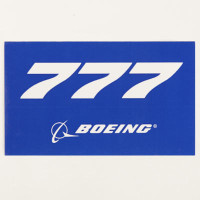 777 Sticker Blue