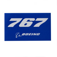 Boeing 767 Sticker blue