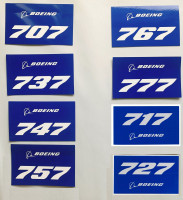 Boeing Sticker Set Blue