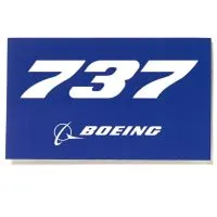 737 Sticker Blue