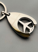 Einkaufswagenchip Metall