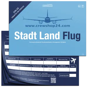 Stadt Land Flug Reisespiel