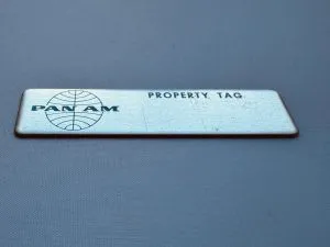 Pan Am Alu Property Tag