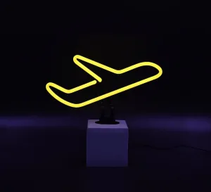 Neonschild 'Flugzeug'