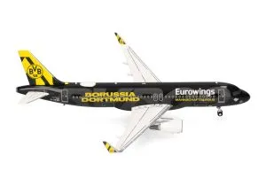Eurowings Airbus A320, D-AEWM, "BVB Mannschaftsairbus" (2025)