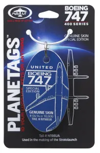 United Boeing 747-400 blue