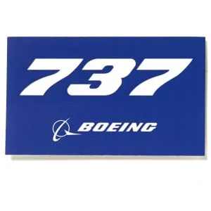 737 Sticker Blue