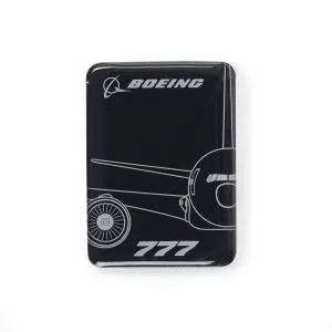 Boeing 777 Magnet Midnight Silver